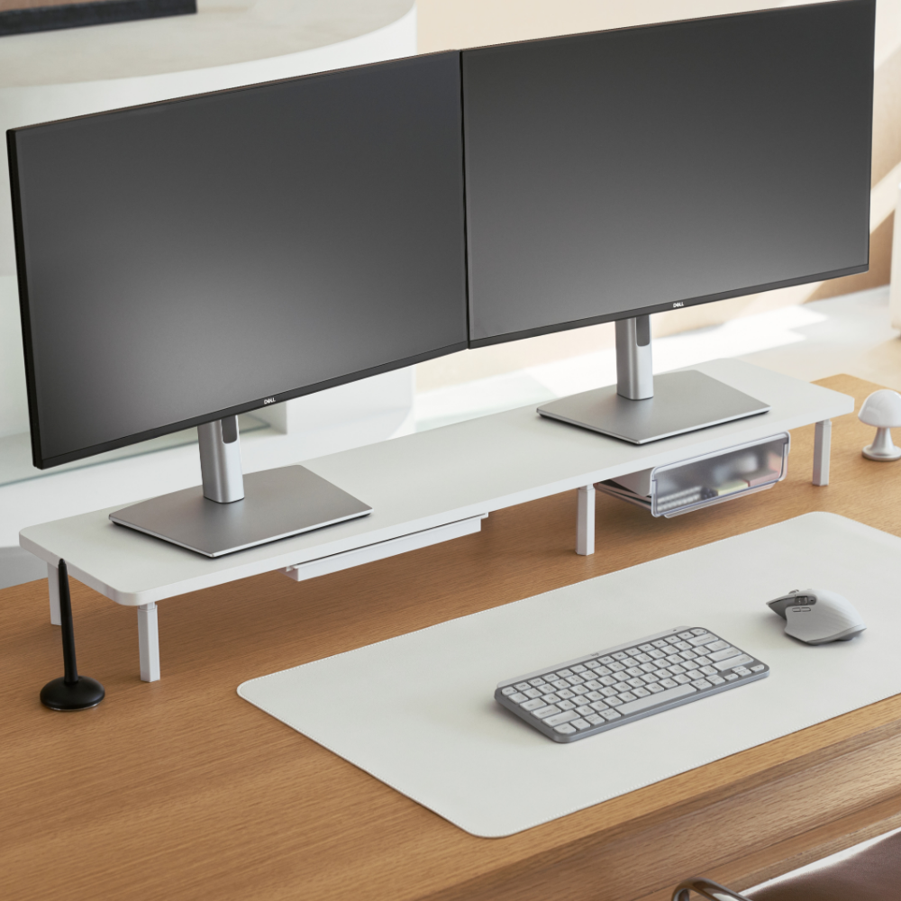 코즈랩 듀얼모니터 받침대 선반 높이조절 3단 제품 이미지