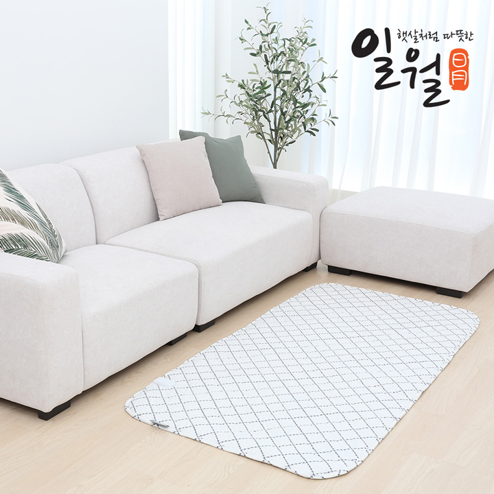 일월 고급형 블로썸 워셔블 캠핑 탄소 카본매트 전기장판 전기매트 싱글 2color