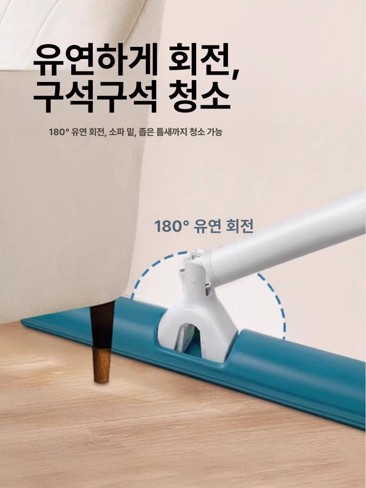 원터치 청소도구 물걸레 가정용 걸레 기름걸레 막대걸레 헤드 1개 포함 이미지 6