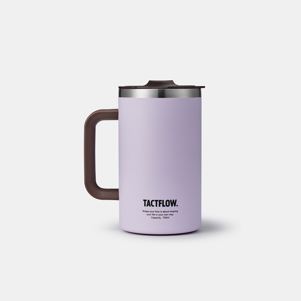 택플로우 머그 텀블러 700ml, 라벤더 - 상품 이미지