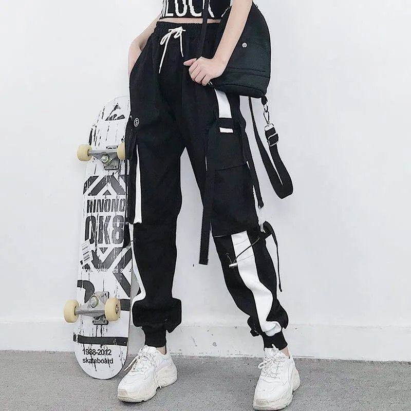 줌바댄스복 조거 팬츠 트레이닝 밴딩 바지 에어로빅 방송댄스복 걸그룹 힙합 패션 - 상세 이미지 3