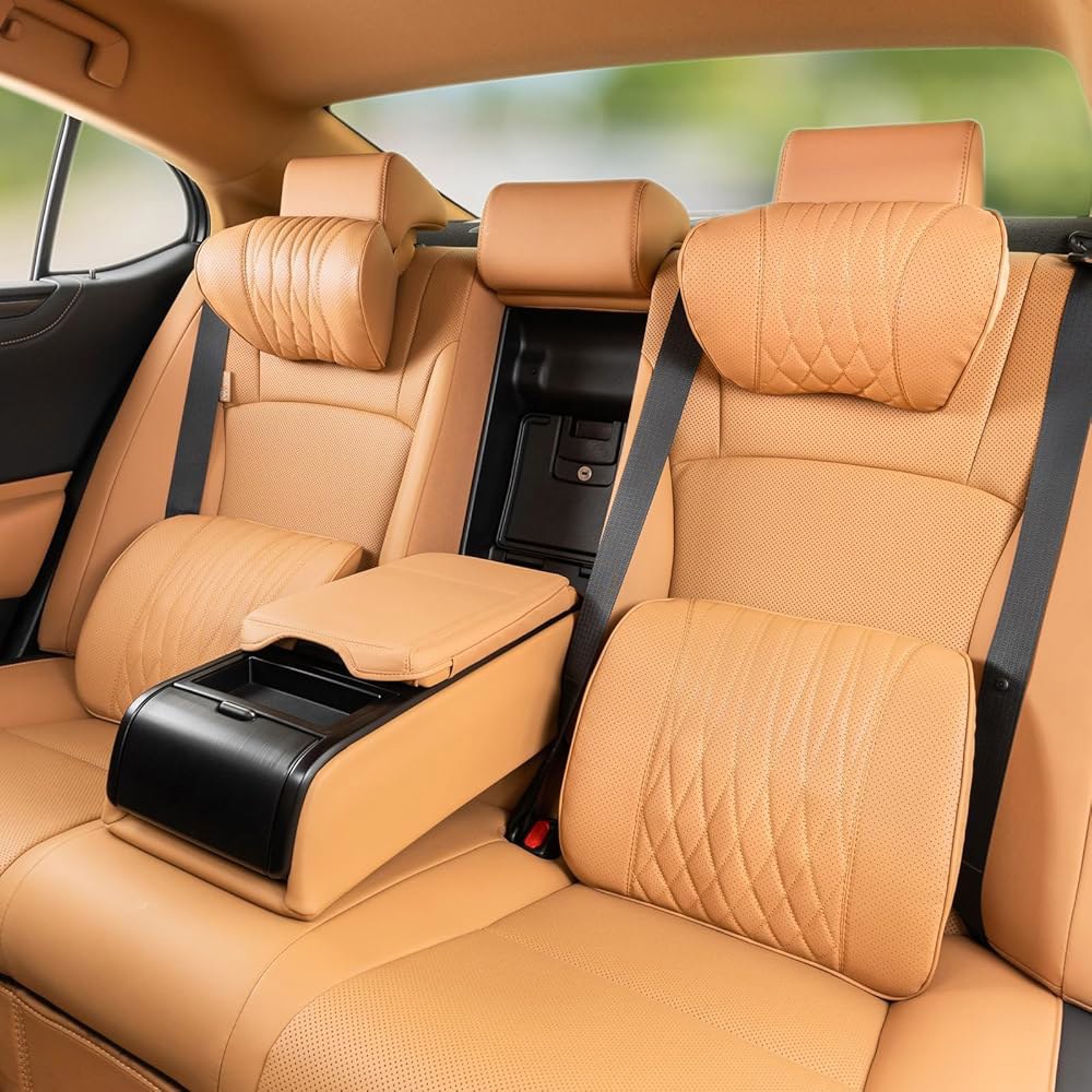 Dragon Art 렉서스 헤드레스트, 요추 ES 자동차 적합 내부 시트, 액세서리에 메모리 면 GS 지지대, 목 RX NX headrest-black/1PCS - 상세 이미지 3