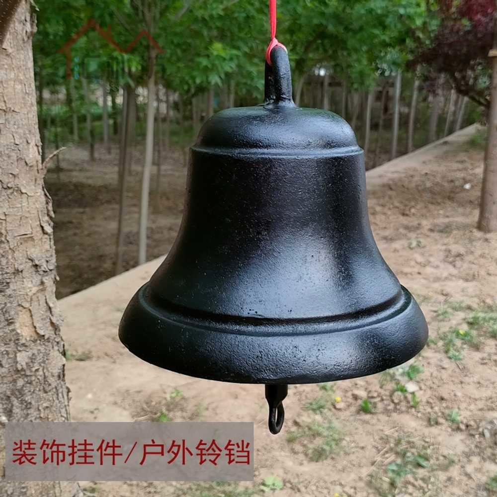 주물 학교종 엔틱 스타일 스마트 38 교회종 모델 장거리 무선 풍수 신호 블랙 인테리어 타종 블랙 스타일 - 상품 이미지