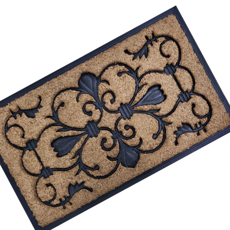 도모아 수공예 발매트 야자섬유 현관매트 클래식 무늬 코코넛