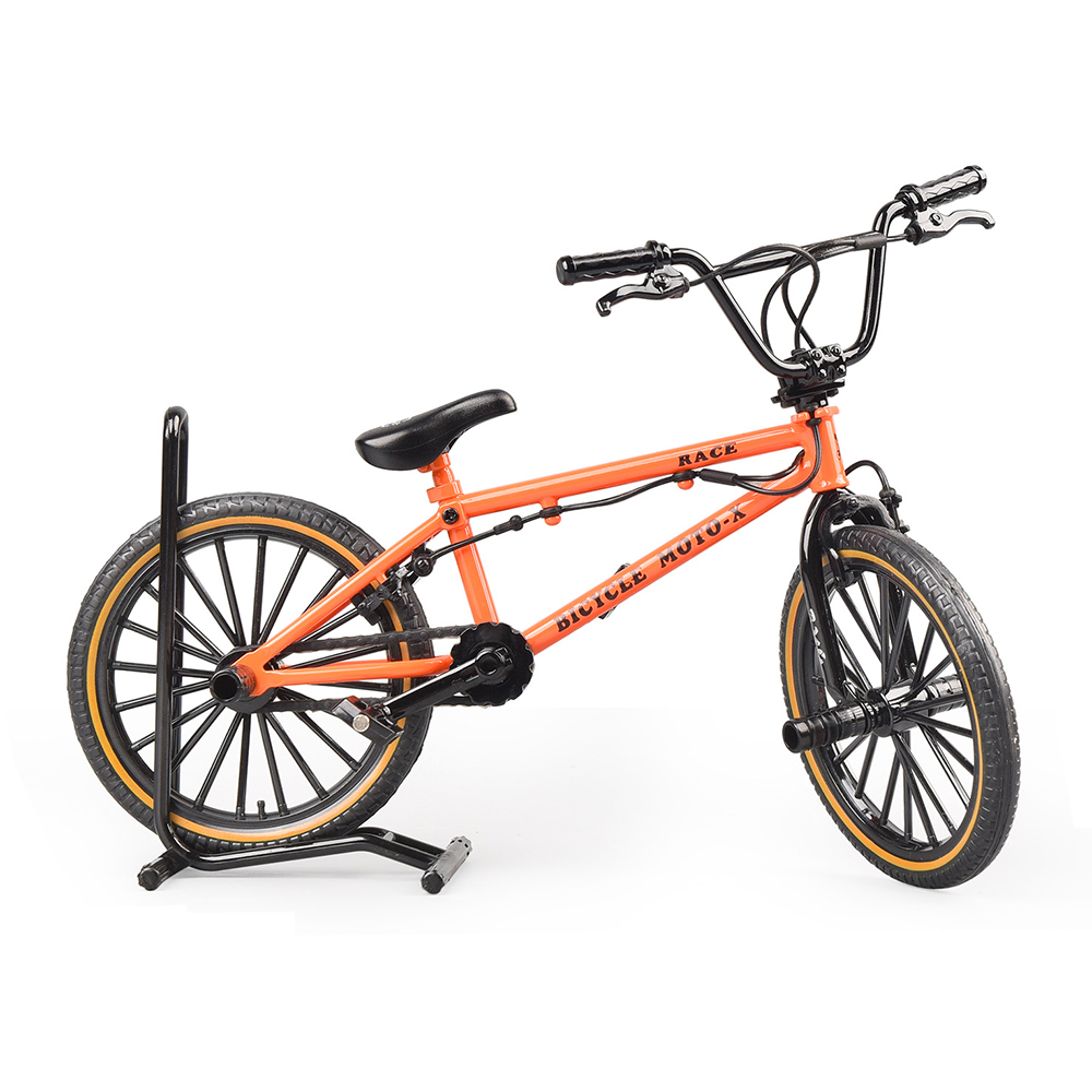 자전거 모형 피규어 다이캐스트 미니어처 BMX 묘기바이크-오렌지