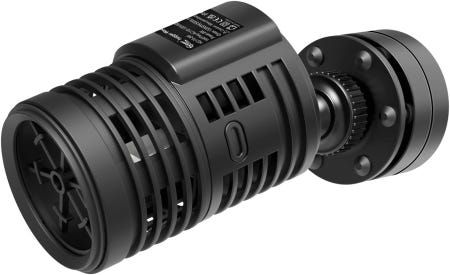 [해외]하이거 1320GPH 수족관 웨이브 메이커 펌프 강력한 자기 흡입 베이스 초조용한 360도 회전식 잠수정 파워 헤드 20-60갤런 담수 S-8W For 20-60Gal Ta