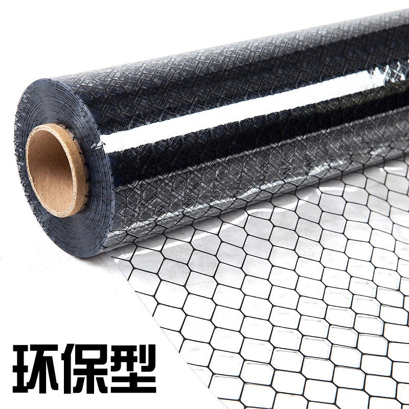 제전비닐 PVC 시트 투명 벌집 제전 정전기 벌집무늬 방지 정전기방지 벌집형 0.3mm 투명 메쉬 1.37m x 30m - 상세 이미지 5