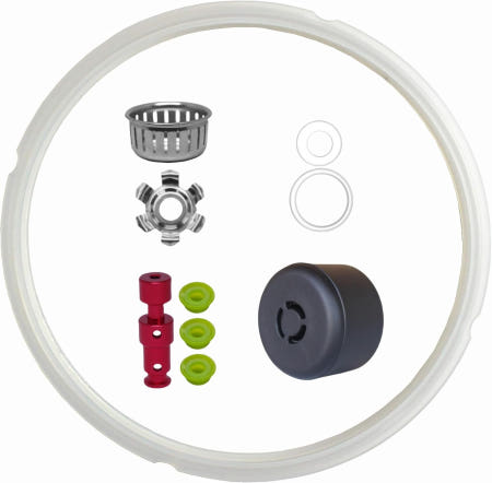 [해외]인스턴트 포트 프로 80 8QT 및 듀오 에보 플러스 8QT를 위한 10PCS 교체 부품 스팀 릴리스 핸들 씰링 링 플로트 밸브 W/실리콘 캡 Pnltae의 차단 방지 실드