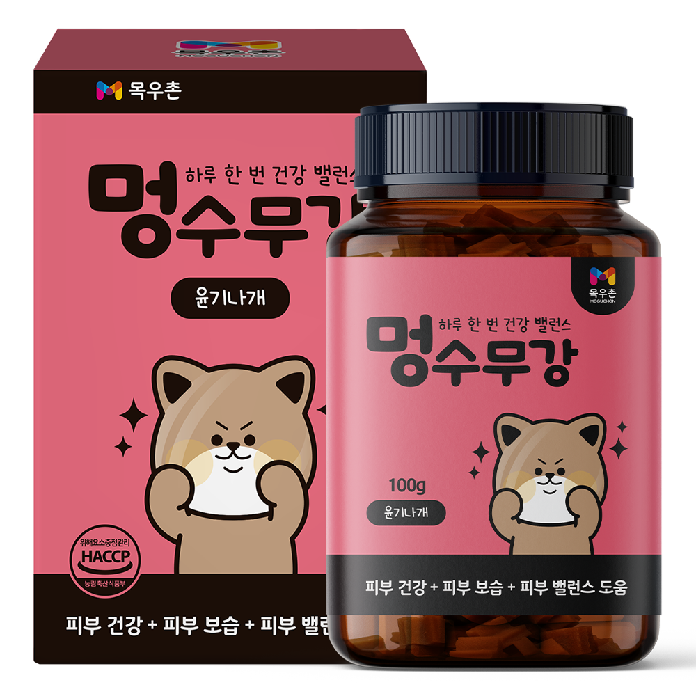 목우촌 멍수무강 강아지 영양제 피부+피모, 100g, 1개 - 상세 이미지 3