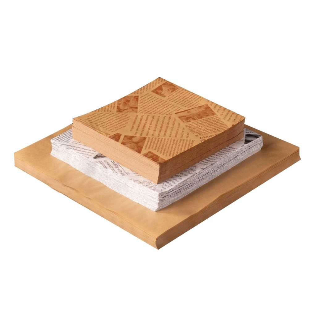 기름종이 유산지 포장지 베이킹용지 500장 된 파티 프라이드 치킨 500매 지15x15cm 100매 - 상품 이미지