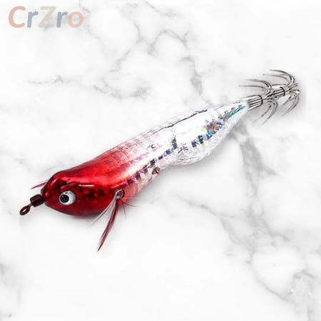 더블킬 전자 에기 고추장 LED 축광 주꾸미 갑오징어 바다낚시 채비용 1개