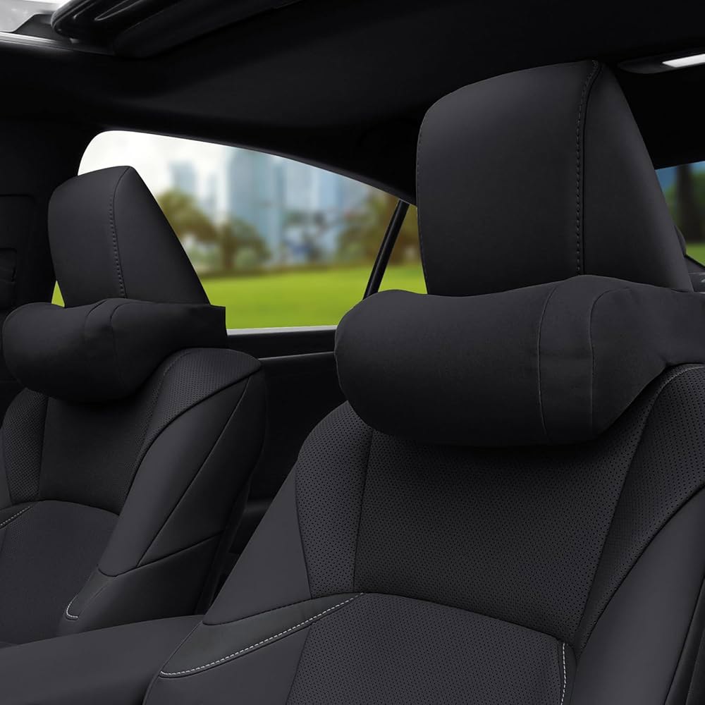 Dragon Art 렉서스 헤드레스트에 적합, 적합 (메모리 C-클래스 폼) E-클래스와 BMW 호환, 벤츠 RX/nx 베개, 목 시트 메르세데스 Black 1pc - 상품 이미지