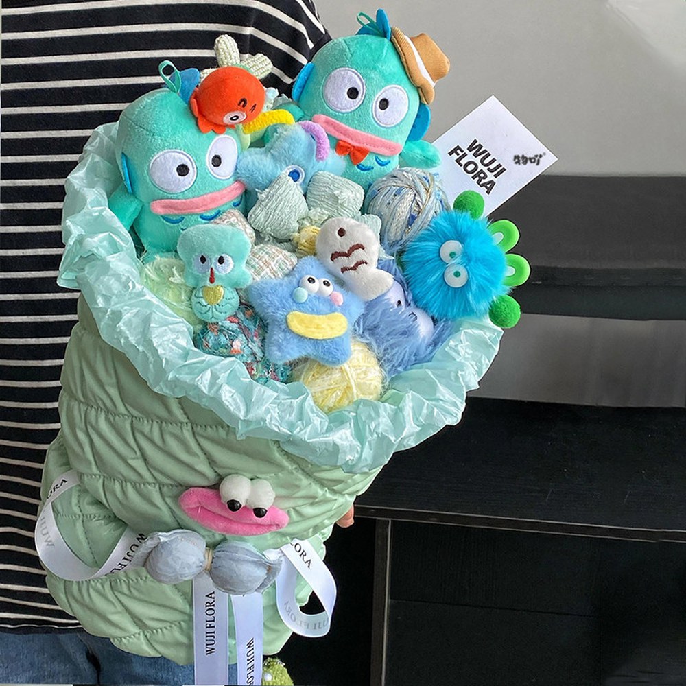 볼 발렌타인데이 스타일 졸업식 한교동 특별한 못난이인형 인형꽃다발 기본 프로포즈 발표회 4종 핑크 핑크 볼 스타일 - 상세 이미지 3