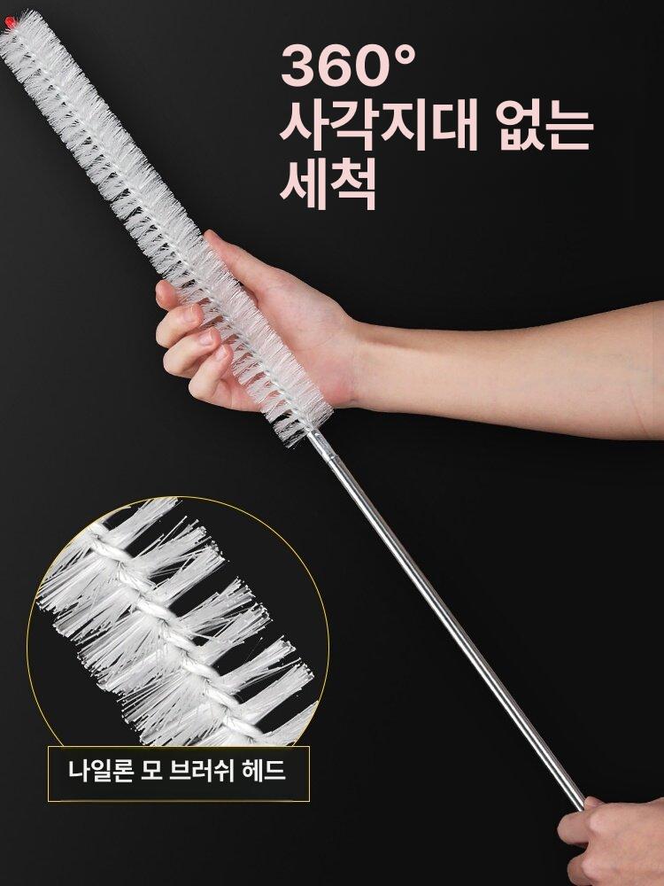 세탁기 틈새솔 세탁조 청소솔 틈새 먼지 제거 롱형 긴 1개 봉 + 1개 브러시 헤드 - 상세 이미지 2