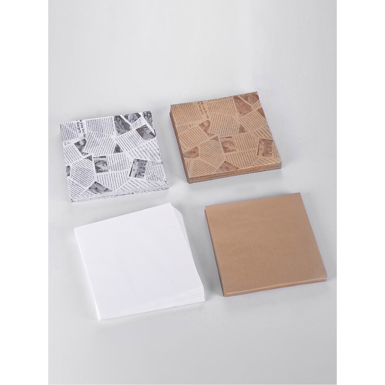기름종이 유산지 포장지 베이킹용지 500장 된 파티 프라이드 치킨 500매 지15x15cm 100매 - 상세 이미지 2