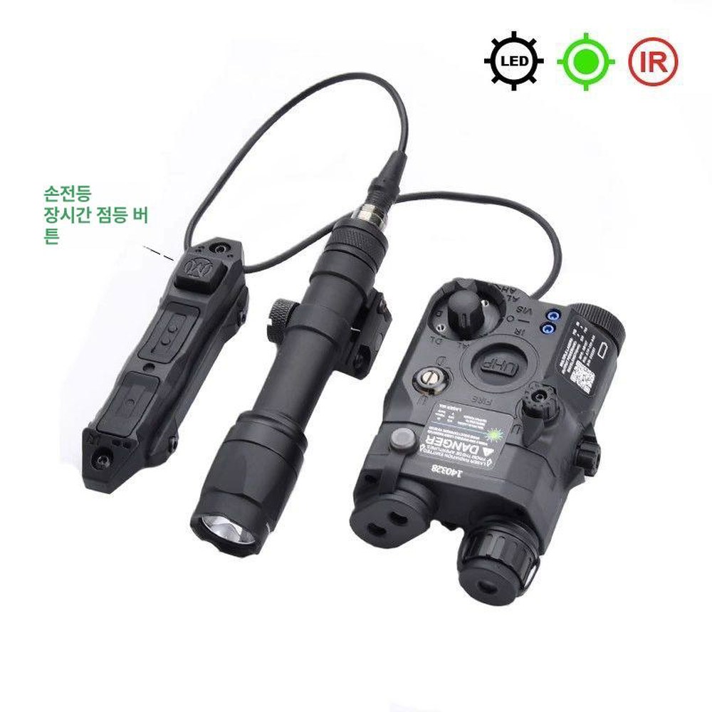 표적지시기 조준기 이중조정 홀로그램 M300A 블랙 PEQ15 1 블랙 나일론PEQ15 레드 화이트라이트 I - 상품 이미지