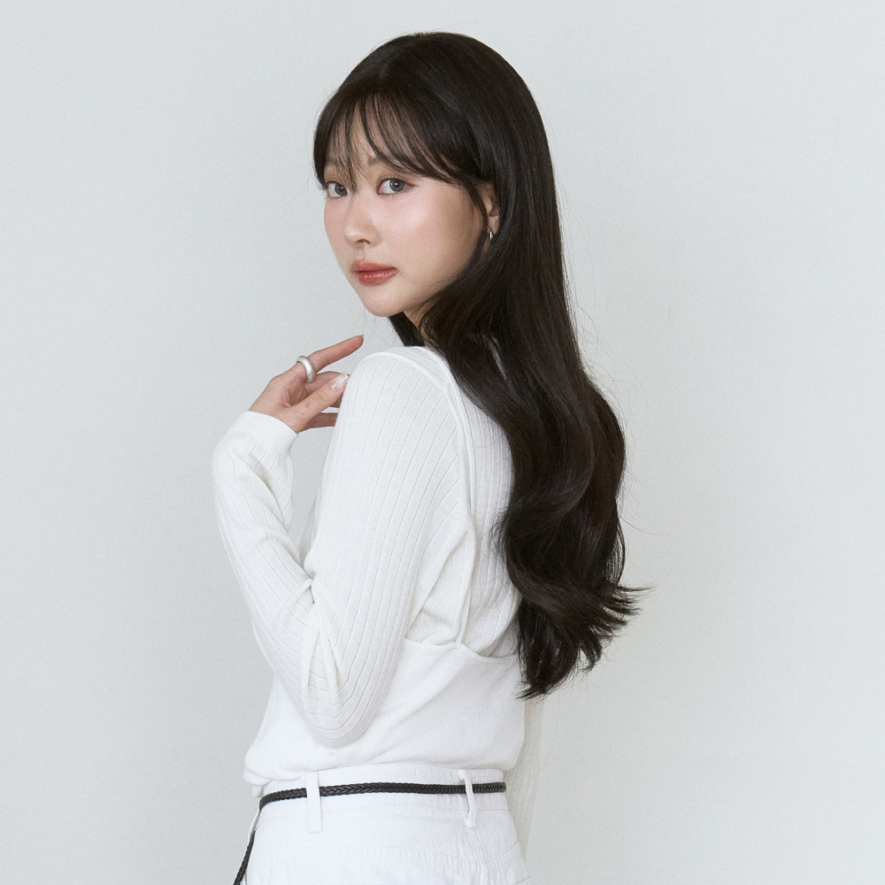 수제통가발 플로라 웨이브 루즈펌 긴머리 여자가발 - 상세 이미지 5