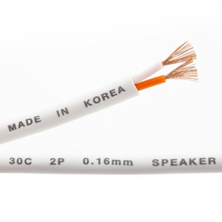 탑라인에이치디 HDTOP 페어 스피커케이블 30C 화이트 (30m, HT-30W030)