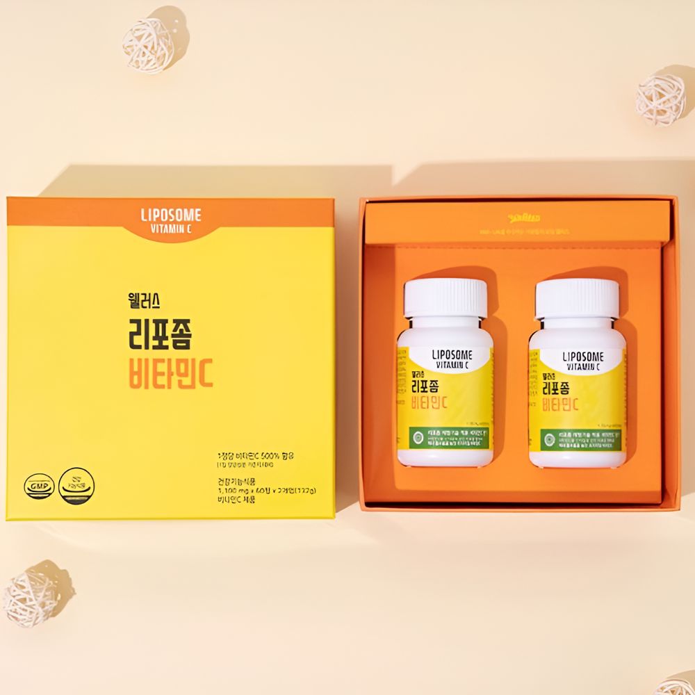 웰러스 리포좀 비타민C 1100mg 60캡슐 메가도스 - 상품 이미지