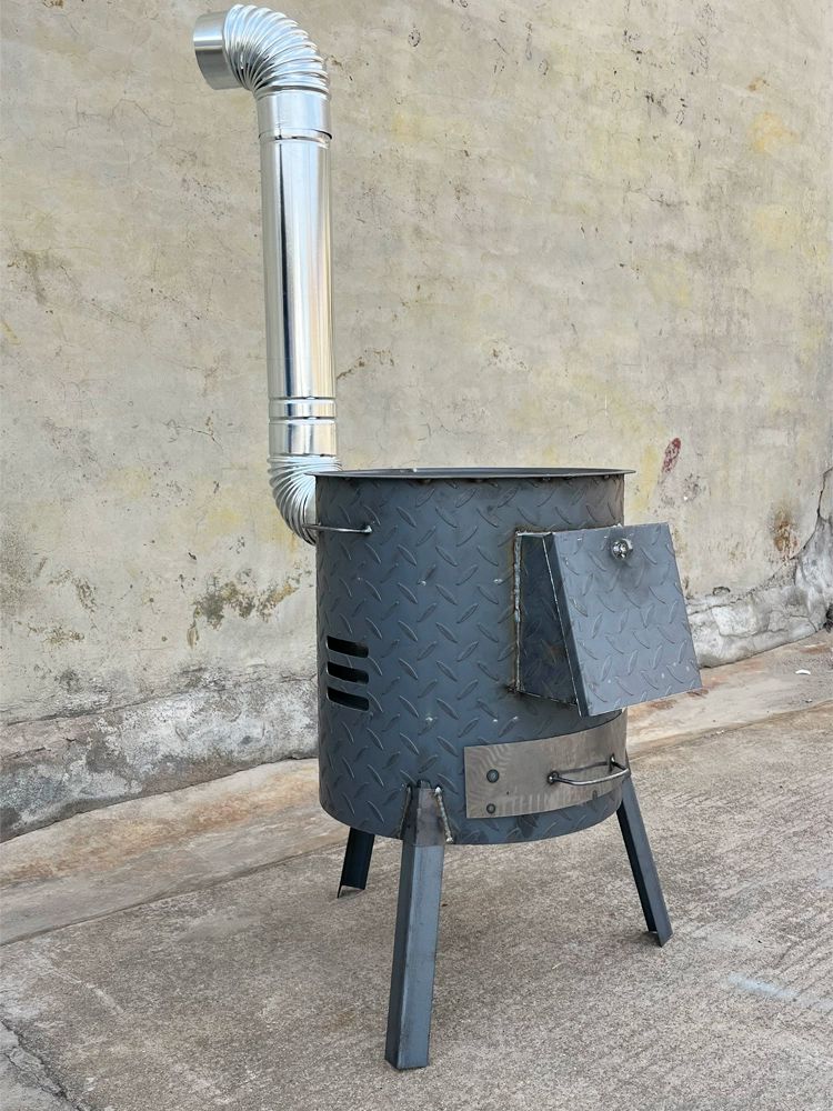 소각로 화로 가마솥 시골 난로 쓰레기 대형 소각기 연통 40cm 링 없음 8종 - 상품 이미지