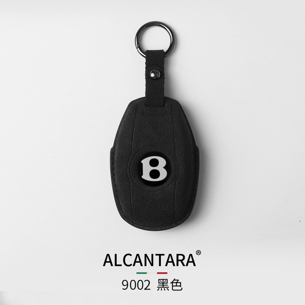 가죽 벤틀리 키케이스 레드 플라잉스퍼 9002 컨티넨탈GT 키홀더 블랙 원형 9002블랙 원버튼 - 상품 이미지