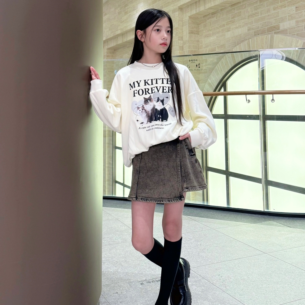 더데이걸 워싱 랩 스커트 팬츠 TGTH24W01 - 상품 이미지