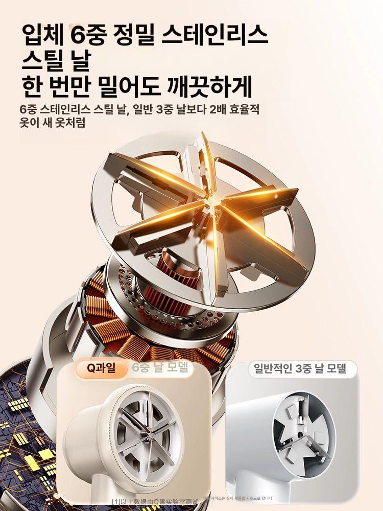 보풀 제거기 트리머 정리기 스웨터 제거 보푸라기 헤어볼 기본 모델 1날 펄화이트 - 상세 이미지 2