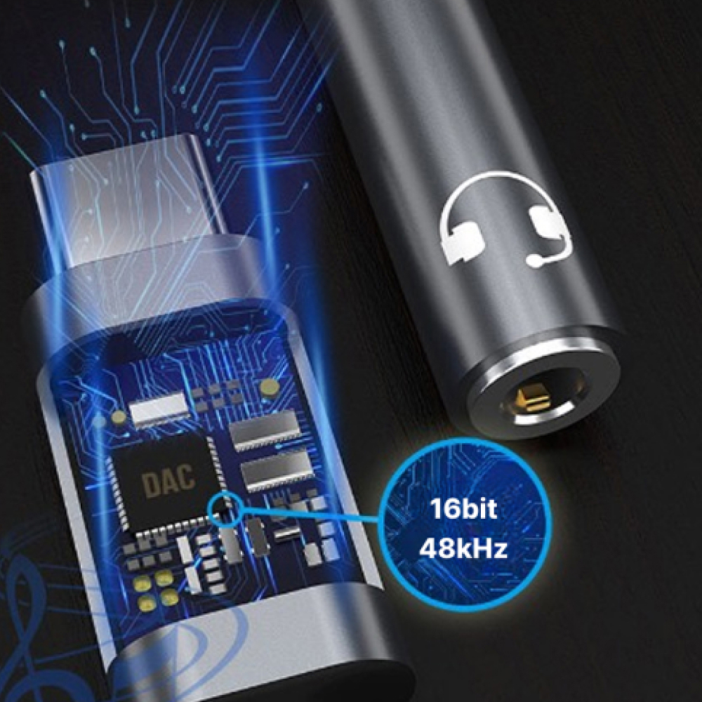 스팬델 C타입 TO 3.5mm 변환 케이블 이어폰 USB 고음질 오디오 DAC 젠더 - 상세 이미지 2