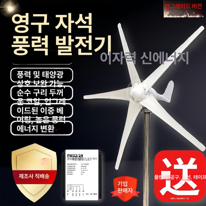 가정용 풍력 발전기 선박 베란다 자가 블레이드 300W 12V 5날 컨트롤러 - 상세 이미지 2
