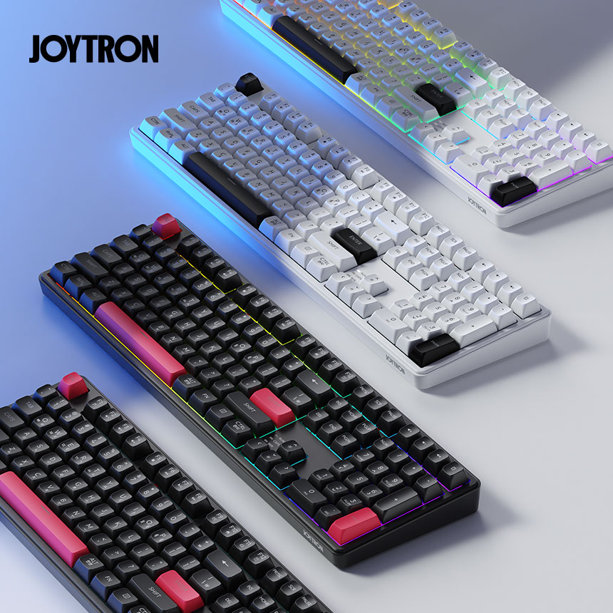 조이트론 저소음 멤브레인 키보드 풀배열 무소음 사무용 게이밍 JTMK100 제품 이미지