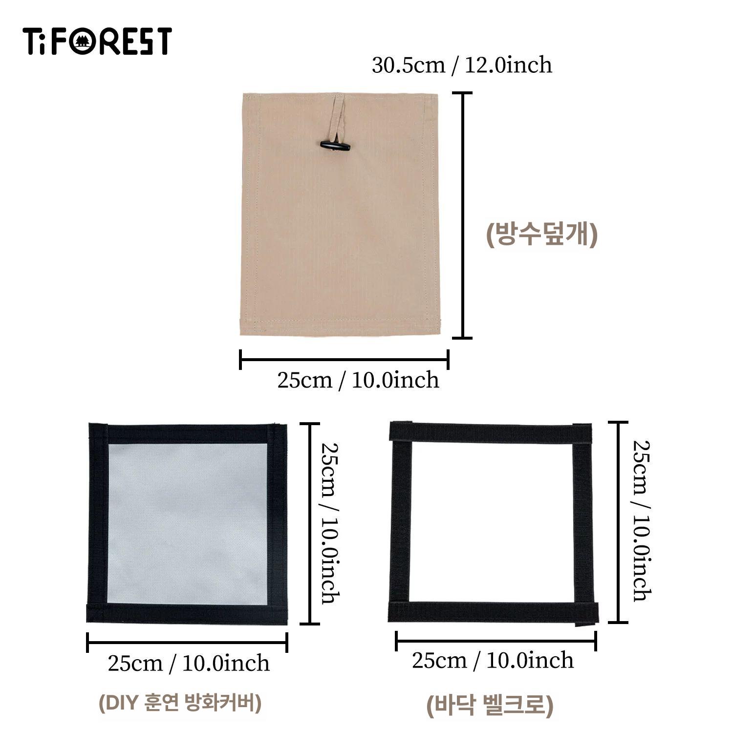 화목난로 홀잭 연통 구멍 텐트 덮개 브라켓 커버 DIY 플러그 카키 옥스포드 천 키트 - 상세 이미지 3