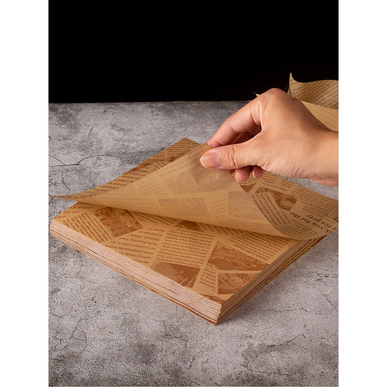 기름종이 유산지 포장지 베이킹용지 500장 된 파티 프라이드 치킨 500매 지15x15cm 100매 - 상세 이미지 3