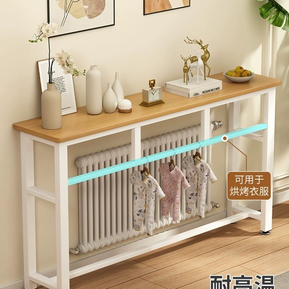 쇼파뒤틈새수납장 소파 틈새수납장 보조 A. 단층 80x20cm 목재 컬러 + 흰색 프레임 - 상세 이미지 4