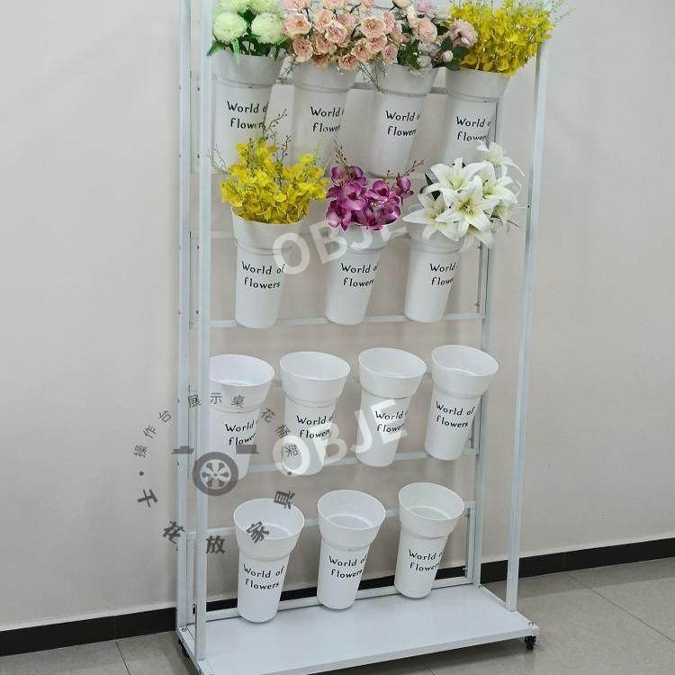 공간 절약형 화분받침대 이동식 철제 베란다 진열대 원형 거치대 화분받침대 - 상세 이미지 5