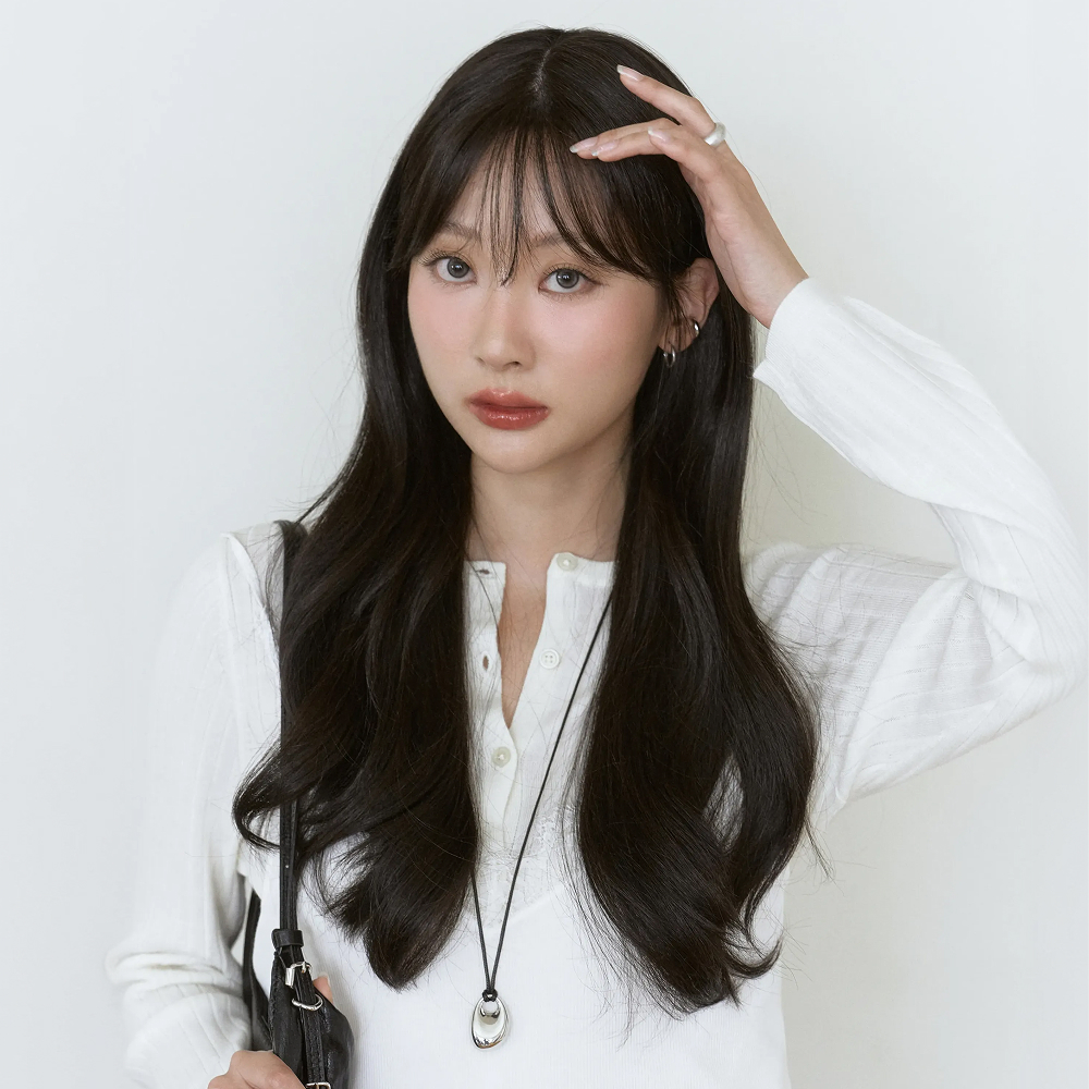 수제통가발 플로라 웨이브 루즈펌 긴머리 여자가발 - 상품 이미지