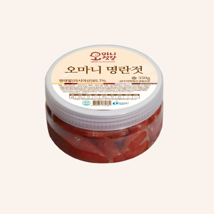 동화푸드 오마니 명란젓 350g 가정용 저염 파지 명란젓갈 반찬 젓갈 명태 속초 명장 - 상세 이미지 2