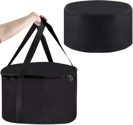 [해외]아웃랜드 파이어볼 893 디럭스 야외 휴대용 프로판 불 구덩이용 가방 및 커버 823 870 19인치 다이아 방수 기능 제공