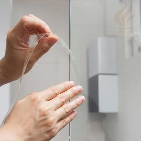 불꽃스토어 현관방풍 문바람막이 샤시틈막이 3M 투명 문풍지 좁은폭 8M