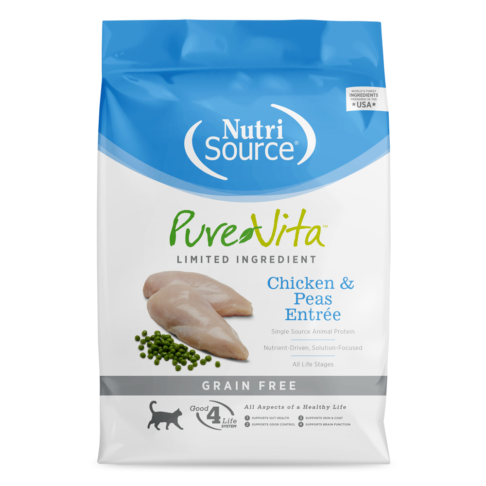 퓨어비타 캣 그레인프리 치킨&완두콩 5.44kg 고양이사료 제품 이미지