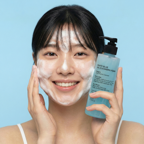 폼클렌징 딥 젤 세안제 판테놀 어성초 스킨도로시 판토블루 200ml 이미지 2