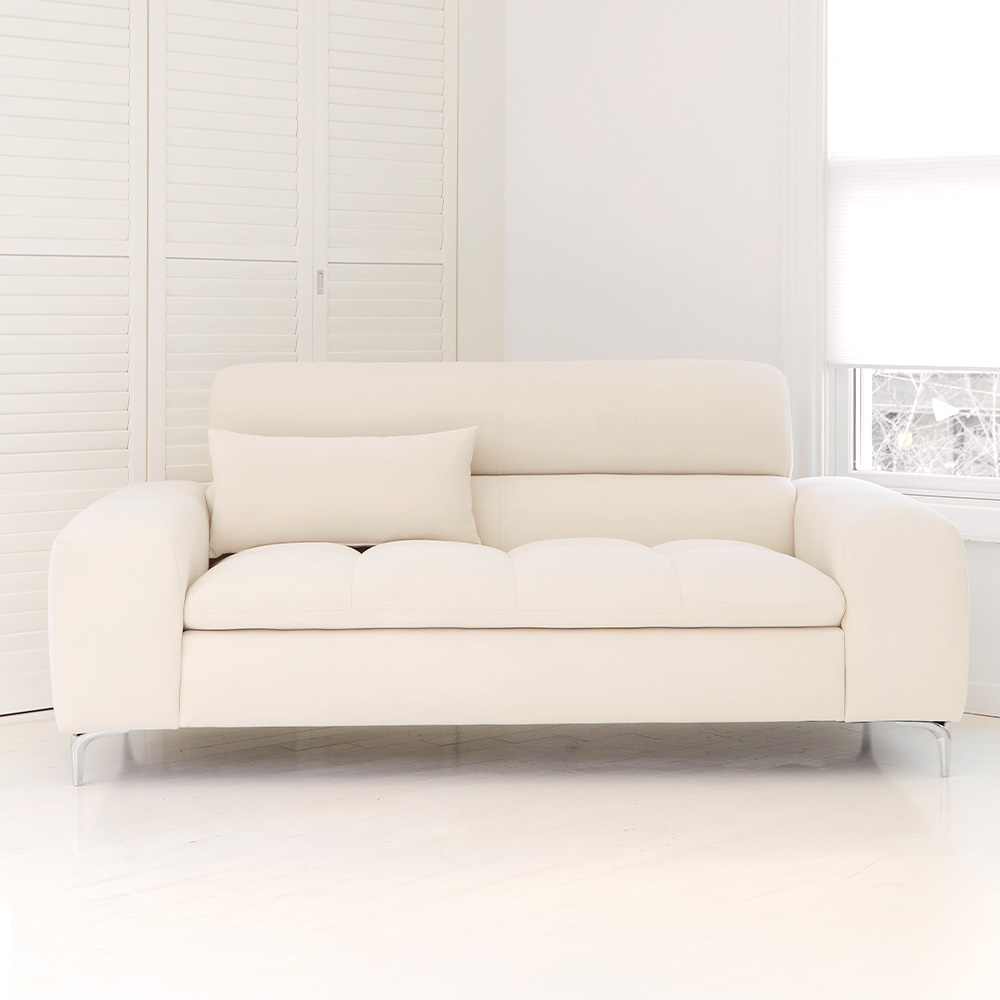 NEW 버팔로 독일 타이보 아쿠아텍스 패브릭 스탠다드형 소파 스툴미포함, 소프트아이보리, 4인용