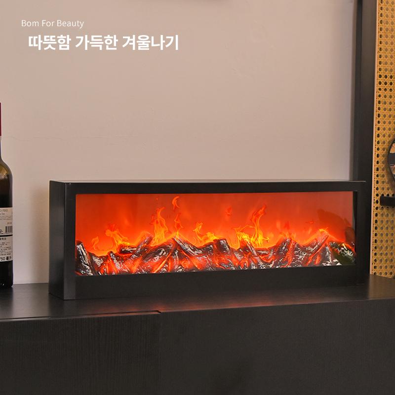 잠잘오는 수면유도등 숙면 조명 취침등 집들이선물 인조불빛 무드등 벽난로장식 - 상세 이미지 4