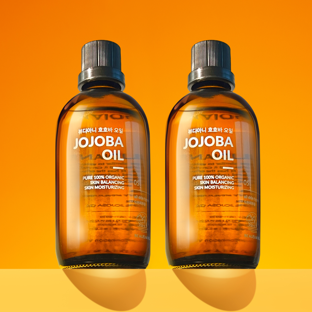 [2개] 뷰디아니 비정제100% 유기농 호호바오일 냉압착 악건성 보습 천연오일 100ml - 상품 이미지