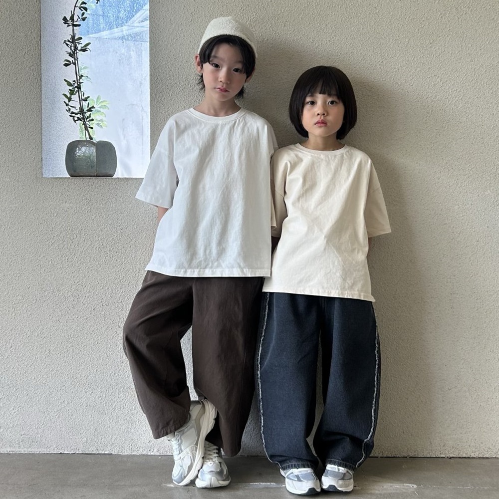 아동티셔츠 기본반팔 등원복 주니어옷 XS-4XL 이미지 6