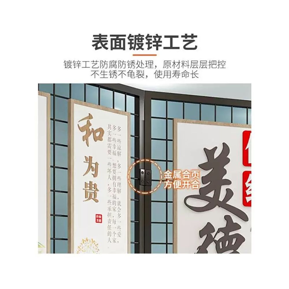 철제문 철문 휀스 전원주택 철제 대문 정원용 출 A. 무산뤄 접이식 그리드 디스플레이 스탠드 수직 철제 그리드 프레임 바퀴 달린 이동식 보관 메쉬 선반 150200c - 상세 이미지 5