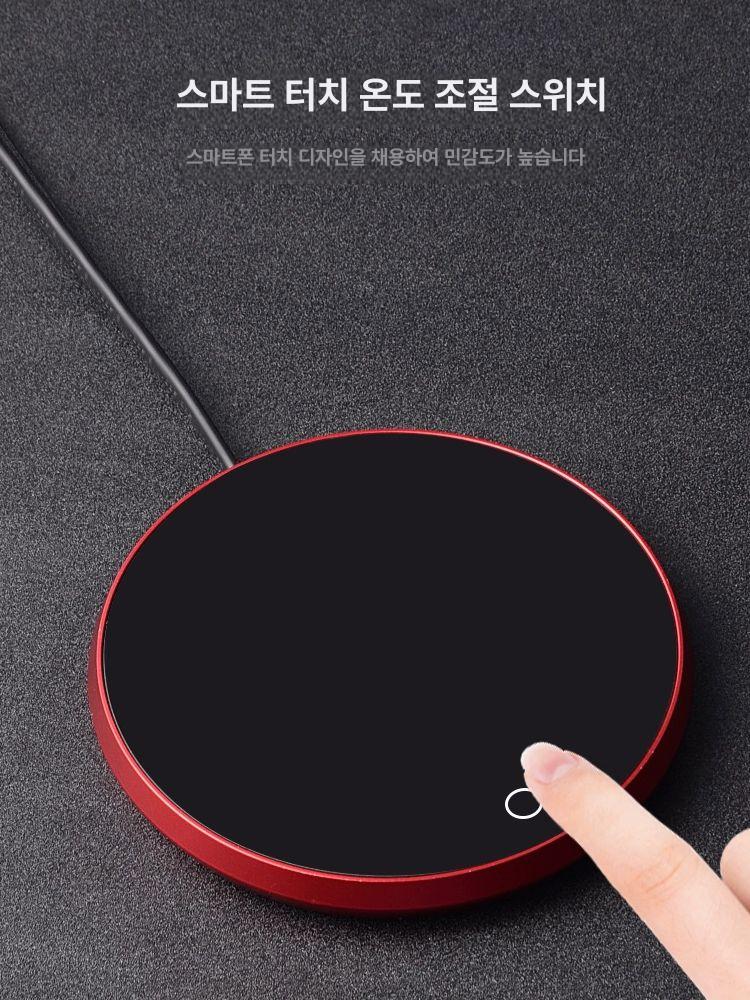전기 티워머 차 온열 나무 엔틱 찻주전자 유리 티팟 레드 2단 4060 - 상세 이미지 2