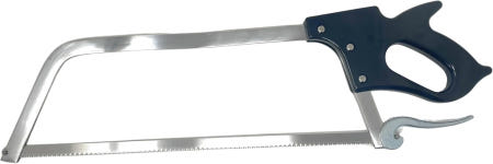 [해외]식기 애호가 스테인리스 스틸 휴대용 고기 톱 (19인치) | 전문가용 및 뼈 절단 도구 부식 방지 인체공학적 손잡이 가정용 게임 가축 가공에 적합 19 inch