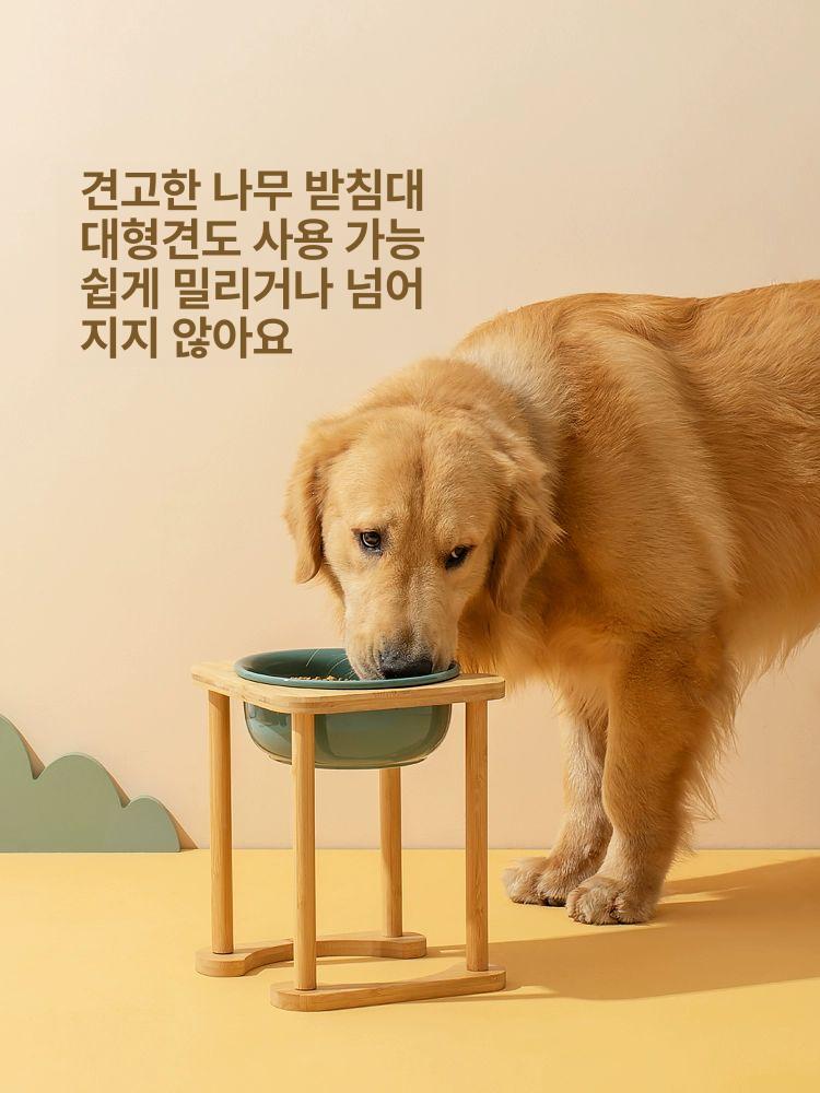 세라믹 강아지 식기 물그릇 대형견 사료 밥그릇 고양이 애견 - 상세 이미지 3