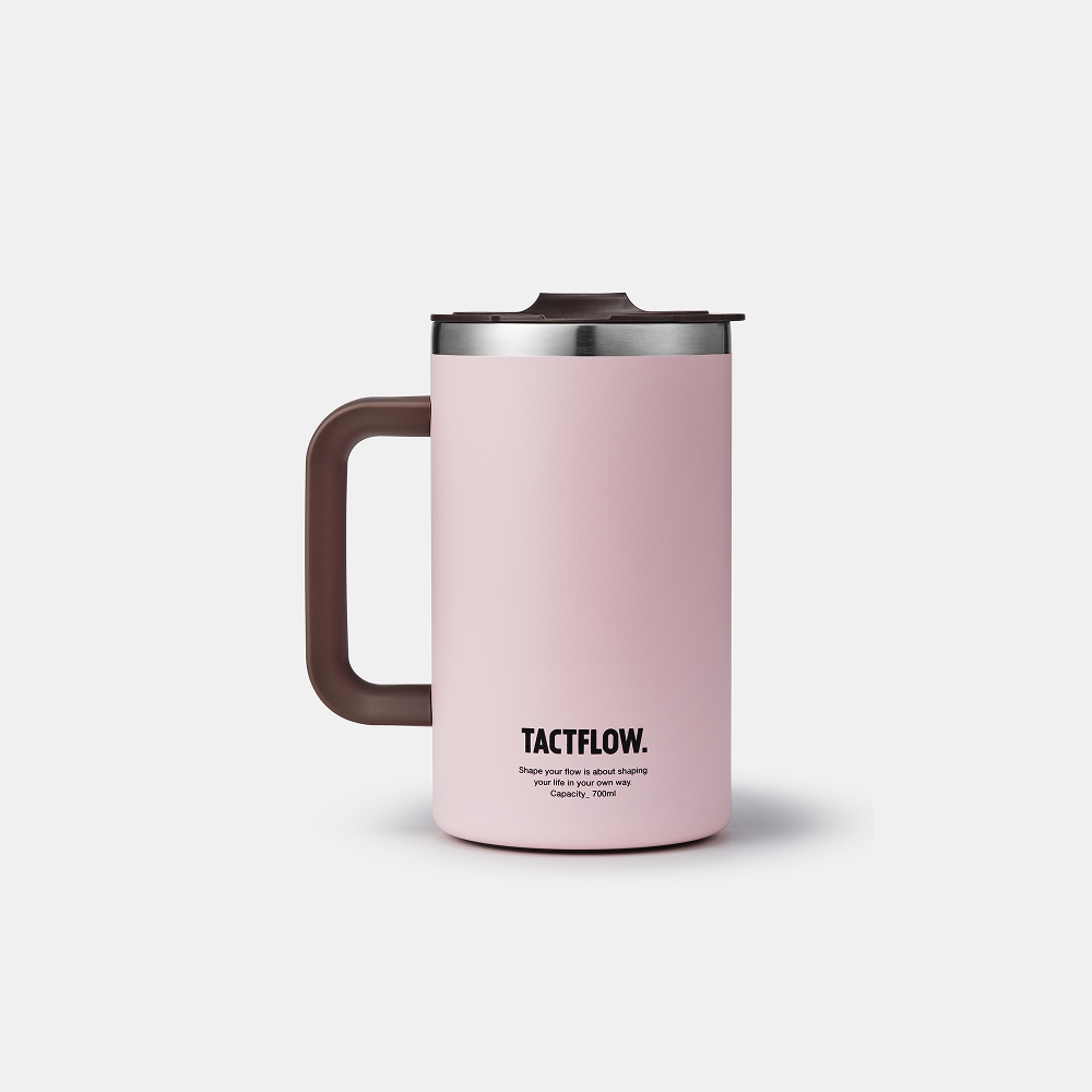 택플로우 머그 텀블러 700ml, 핑크모먼트 - 상품 이미지