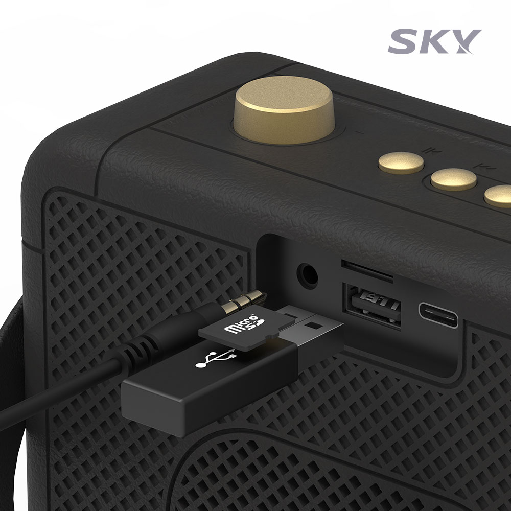 스카이 붐 A3 블루투스 무선 스피커 10W TWS AUX MicroSD 블랙 - 상세 이미지 2